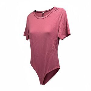 NWOT Laolasi Women's Plus Size Dusty Pink Short Sleeve  Bodysuit - Size 2XL